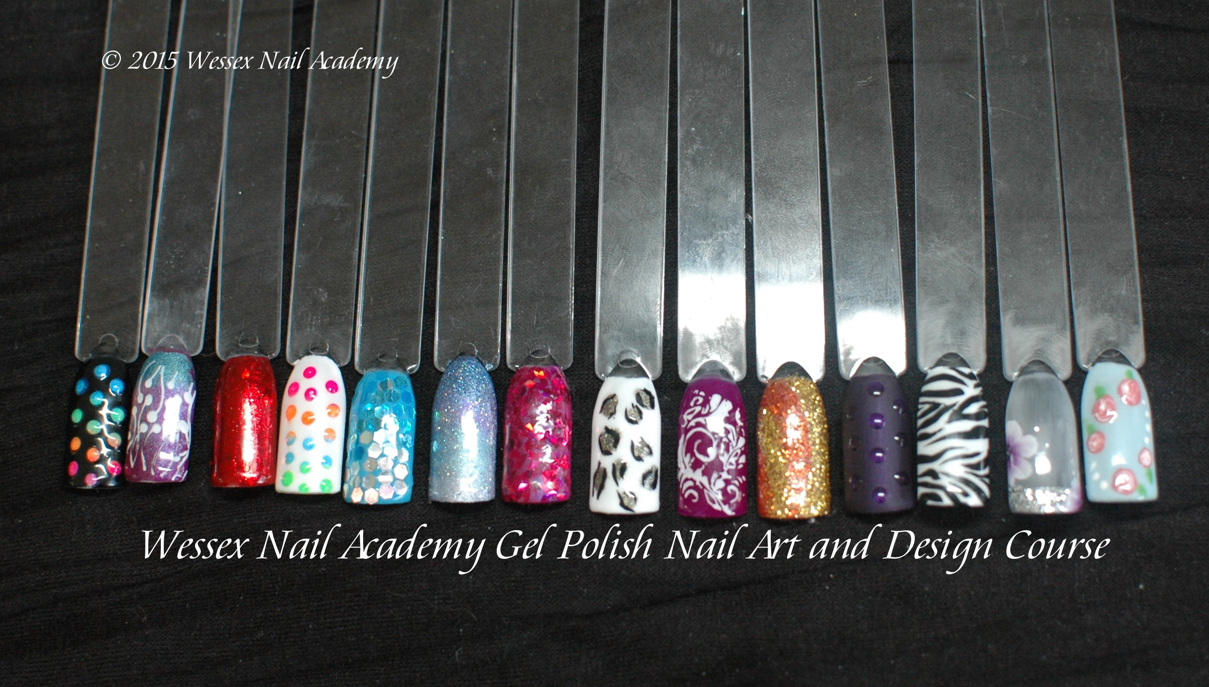 Nail Art Course Students Work, Nail extension training, nail training course, Wessex Nail Academy Okeford Fitzpaine, Dorset